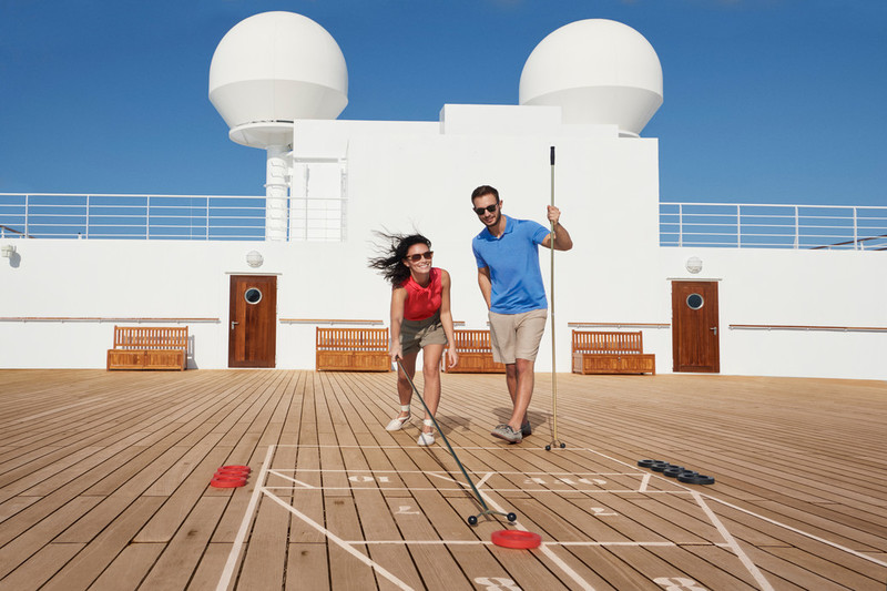 Shuffleboard on Queen Mary 2